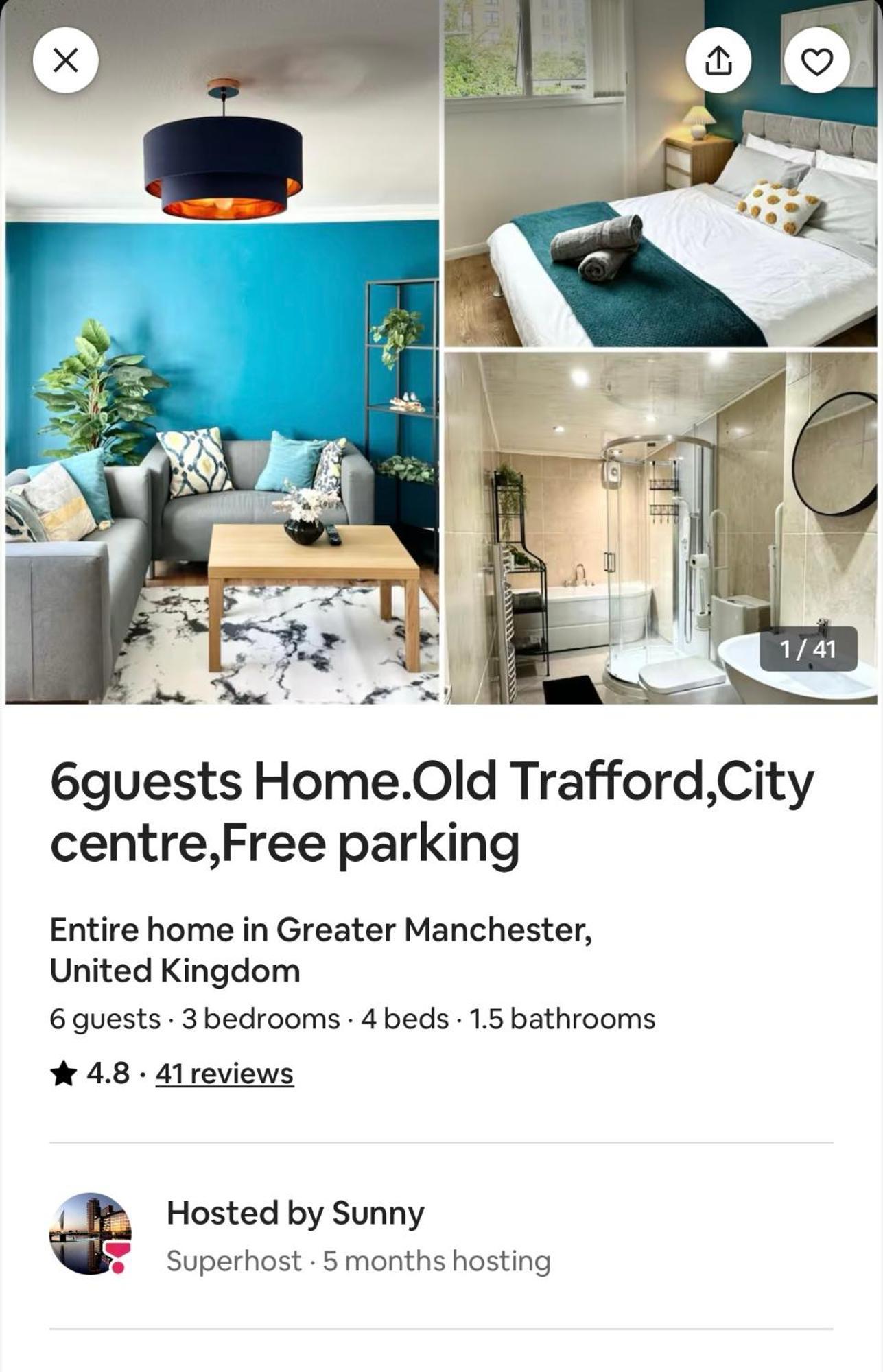 6 Guests House Old Trafford,Media City,City Centre, Free Parking แมนเชสเตอร์ ภายนอก รูปภาพ